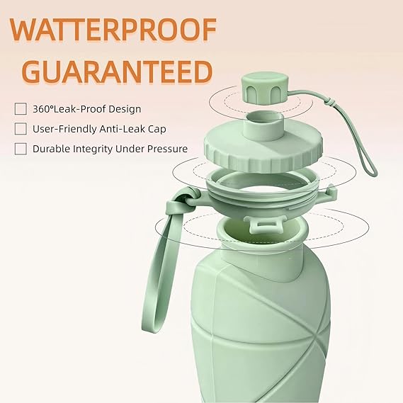Collapsible Travel Water Bottle (600ml)