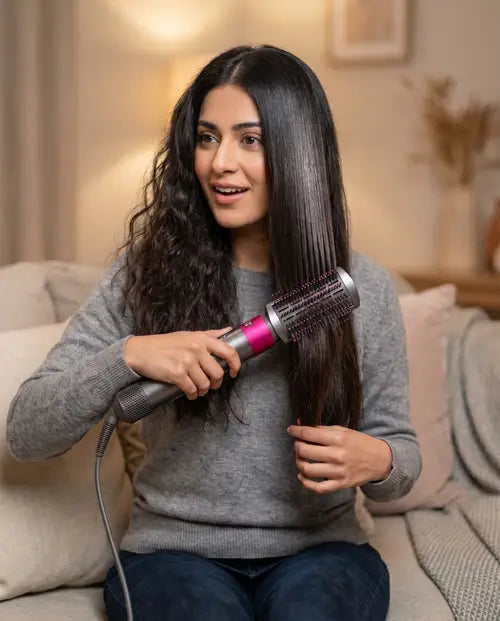 5 in 1 Hot Air Comb Hair Dryer Brush Blow Dryer Hair Curler Straightener Multi-Function Hair Styling Products